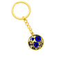 Blue Morning Glory Keychain