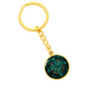 Teal Celtic Knot Keychain - Romantic Pendant Jewelry