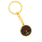 Celtic Tree of Life Pendant Keychain - Rose June Birth Flower Jewelry