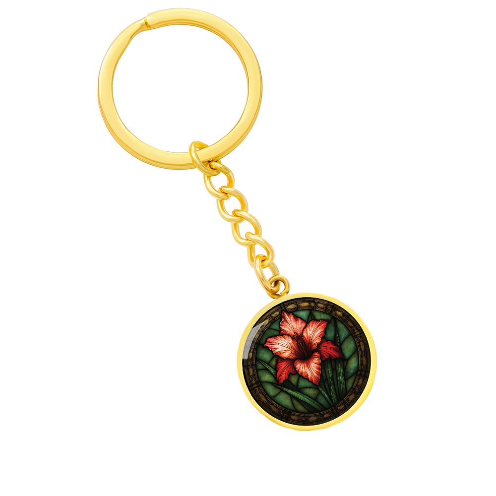 Gladiolus Keychain