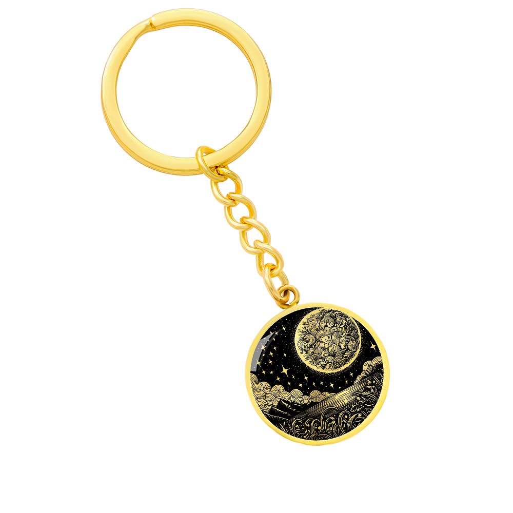 Full Moon Keychain