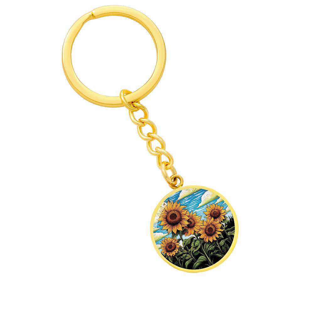 Sunflower Keychain