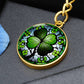 Four Leaf Clover Keychain, Engraved Irish Jewelry, St Patricks Day Gifts For Her or Him, Lucky Charms Clover Pendant Personalized Keychain