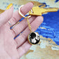 Moon and Rabbit Keychain