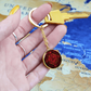 Red Celtic Knot Keychain - Romantic Pendant Jewelry