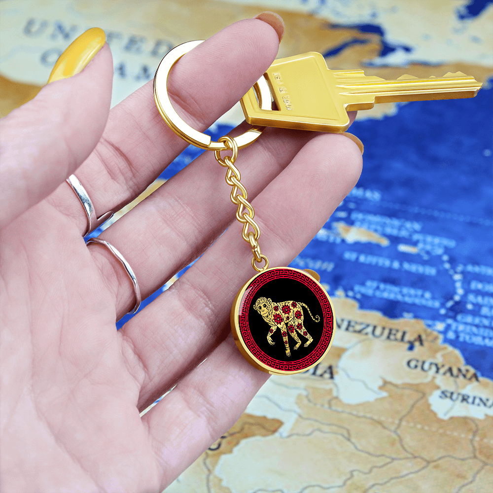 Monkey Keychain Chinese Zodiac Jewelry