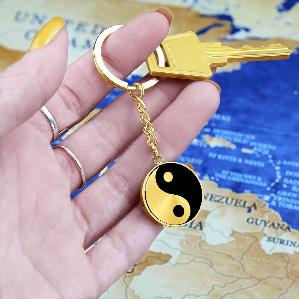 Yin Yang Keychain