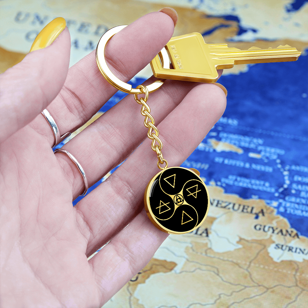 Alchemy Keychain - Philosopher's Stone Jewelry