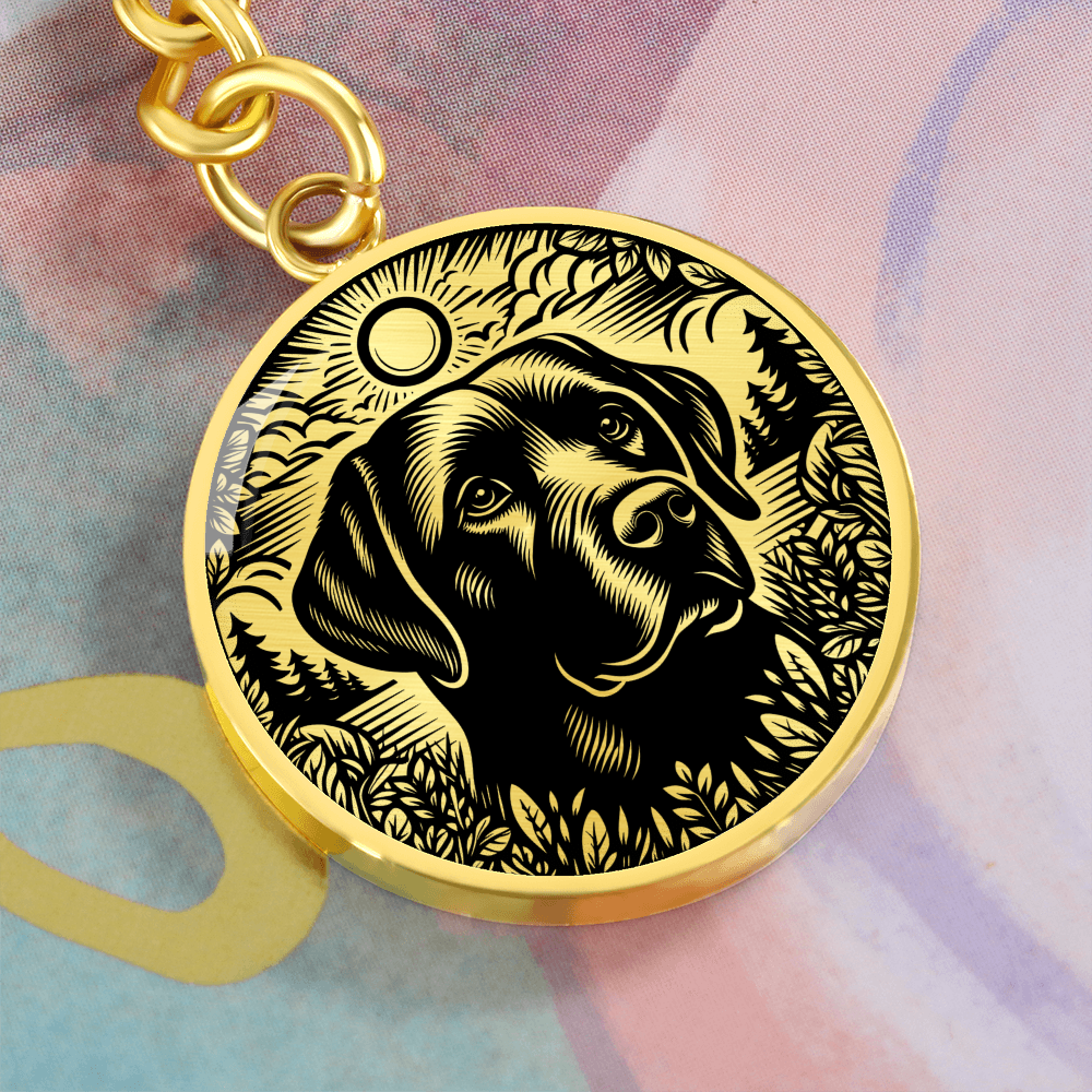 Labrador Retriever Memorial Keychain