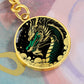 Dragon Keychain, Jade Dragon Personalized Keychain, Green Dragon Pendant Keychain, Dragon Jewelry Gift For Her or Him, Dragon Keychain Charm