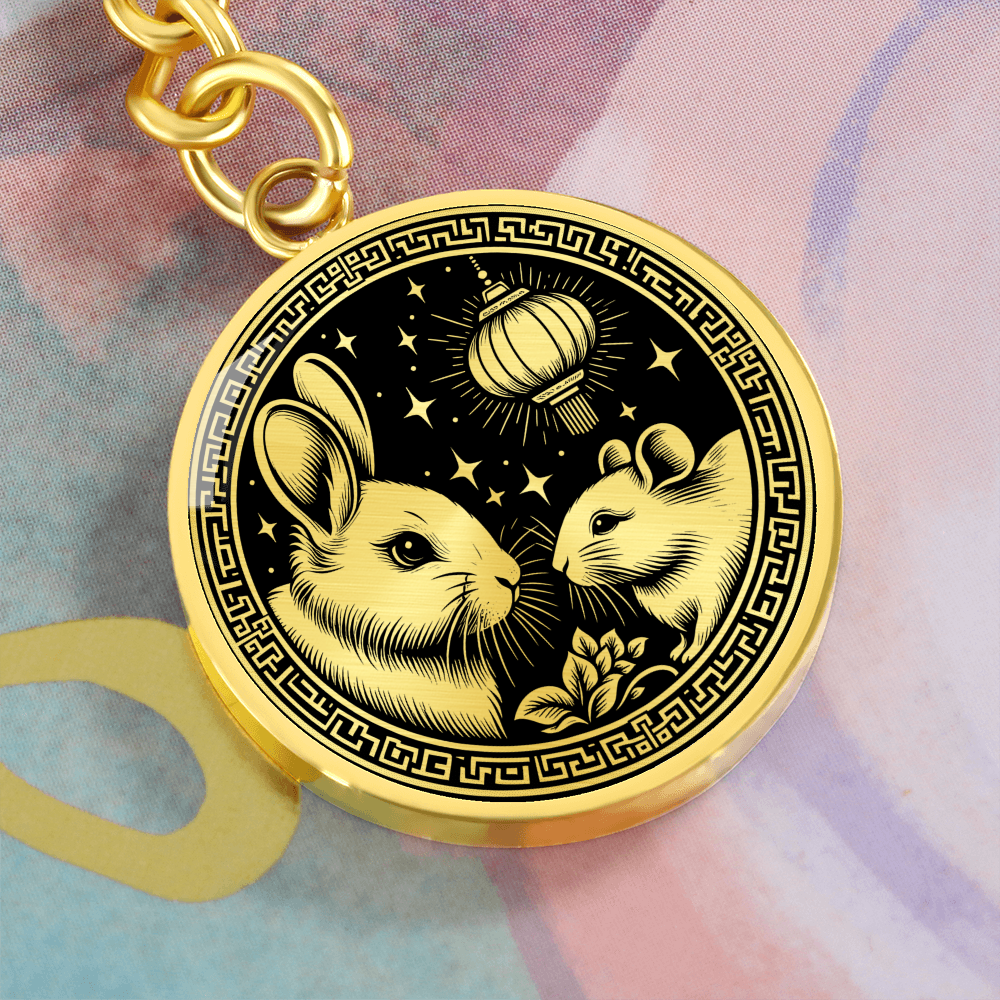 Rat & Rabbit Keychain