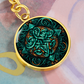 Teal Celtic Knot Keychain - Romantic Pendant Jewelry