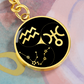 Aquarius Keychain - Yin Yang Pendant Jewelry