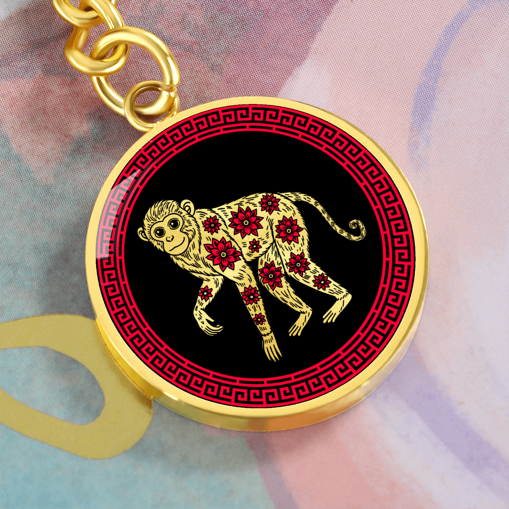 Monkey Keychain Chinese Zodiac Jewelry