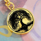 Engraved Weeping Willow Tree Keychain
