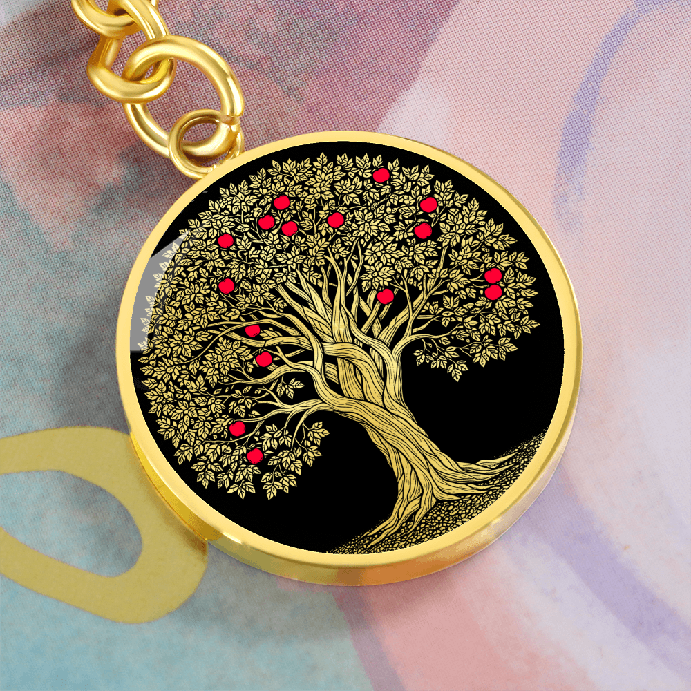 Apple Tree Keychain - Symbolic Jewelry