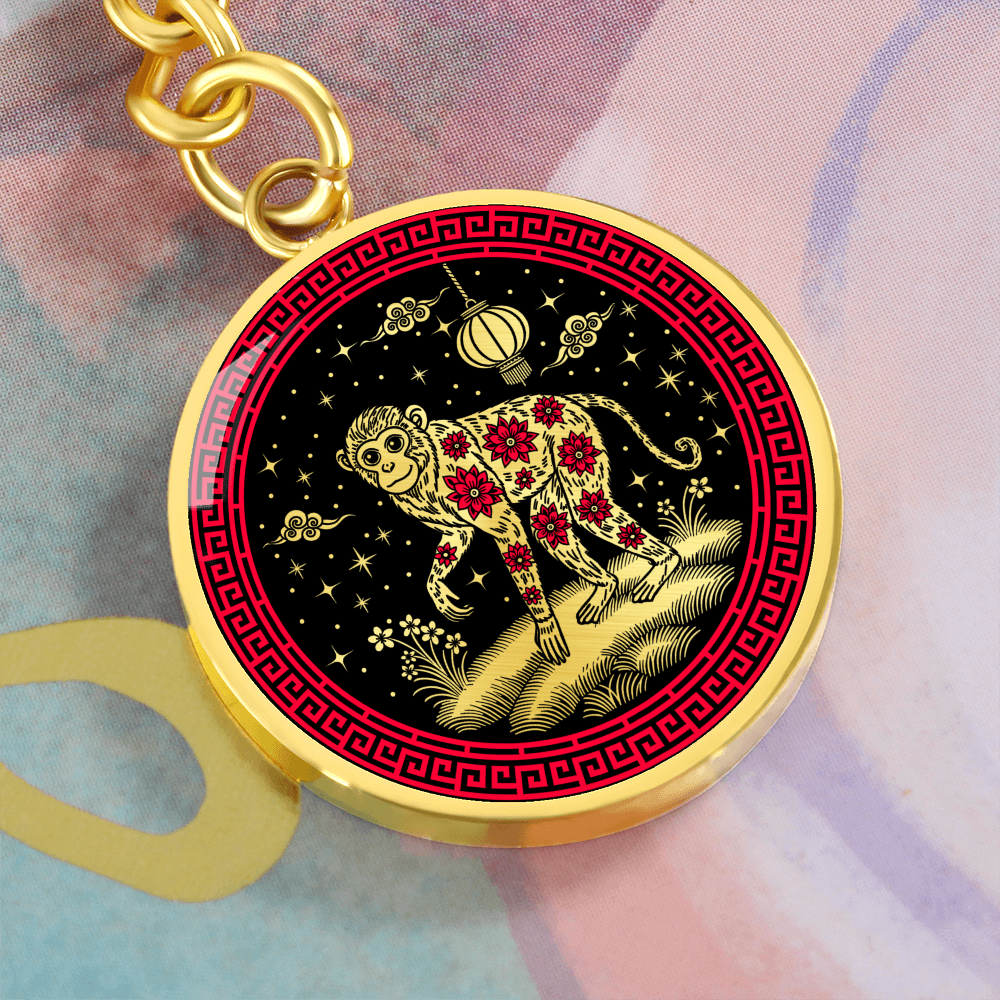 Monkey Keychain Chinese Zodiac Jewelry