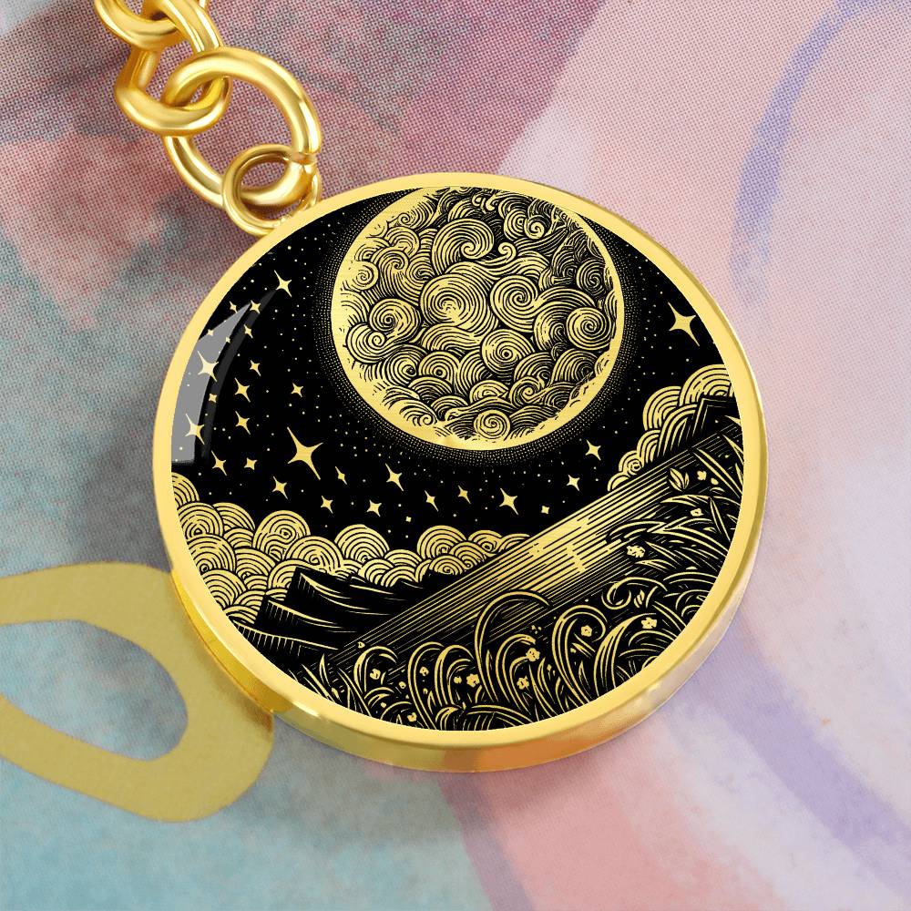 Full Moon Keychain