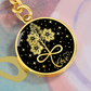 Infinity Larkspur Keychain