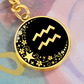 Aquarius Zodiac Keychain