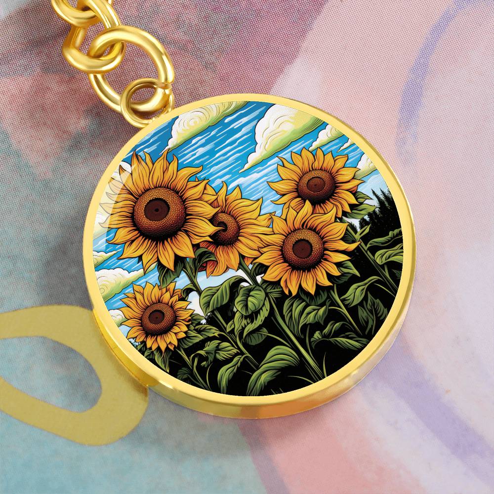 Sunflower Keychain