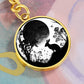 Moon and Rabbit Keychain