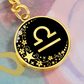 Libra Zodiac Pendant Keychain
