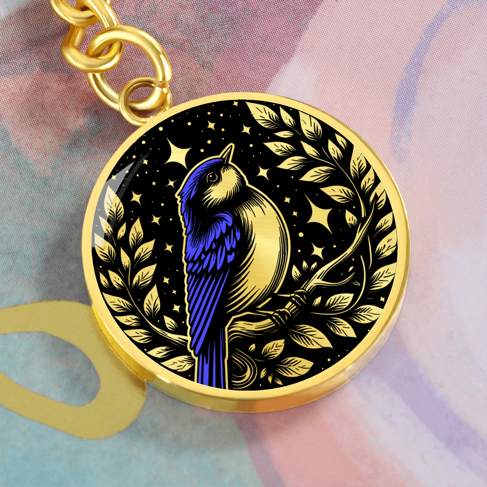 Eastern Bluebird Keychain