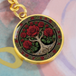 Celtic Tree of Life Pendant Keychain - Rose June Birth Flower Jewelry
