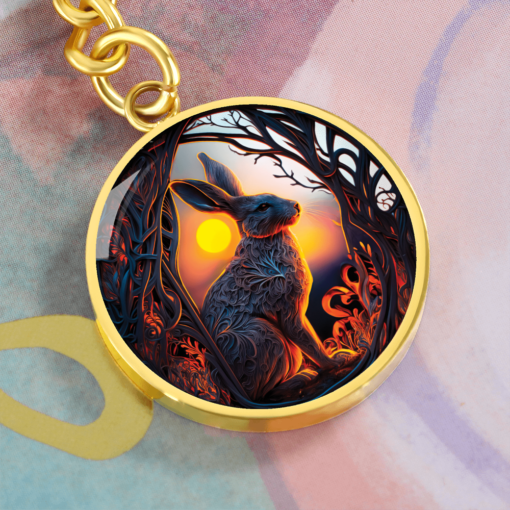 Rabbit Keychain - Chinese Zodiac Animal Pendant Jewelry