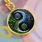 Nature & Circuit Yin Yang Pendant Keychain