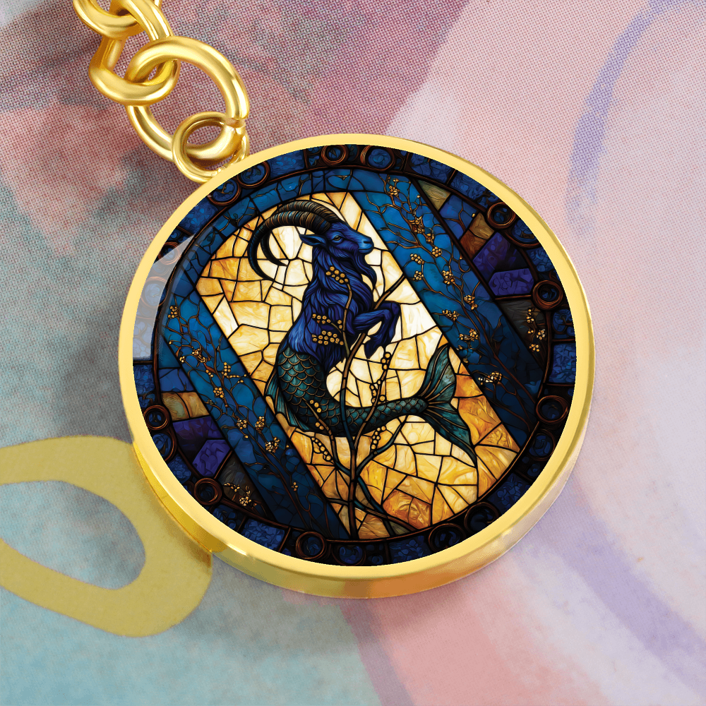 Capricorn Goat Keychain - Zodiac Pendant Jewelry
