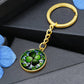 Four Leaf Clover Keychain, Engraved Irish Jewelry, St Patricks Day Gifts For Her or Him, Lucky Charms Clover Pendant Personalized Keychain