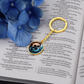 Yin Yang Rabbit Keychain
