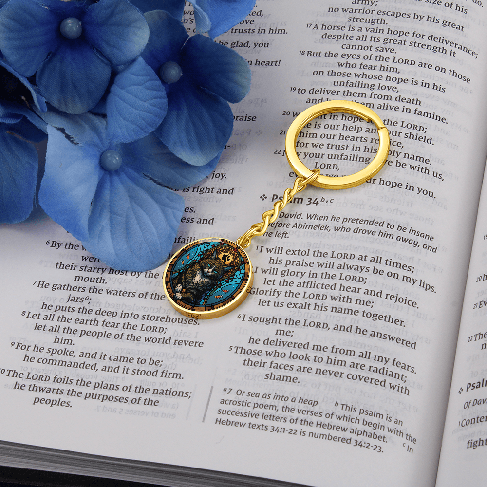 Cat Keychain - Vietnamese Zodiac Animal Jewelry