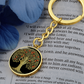 Orange Tree Keychain - Symbolic Charm Pendant Jewelry
