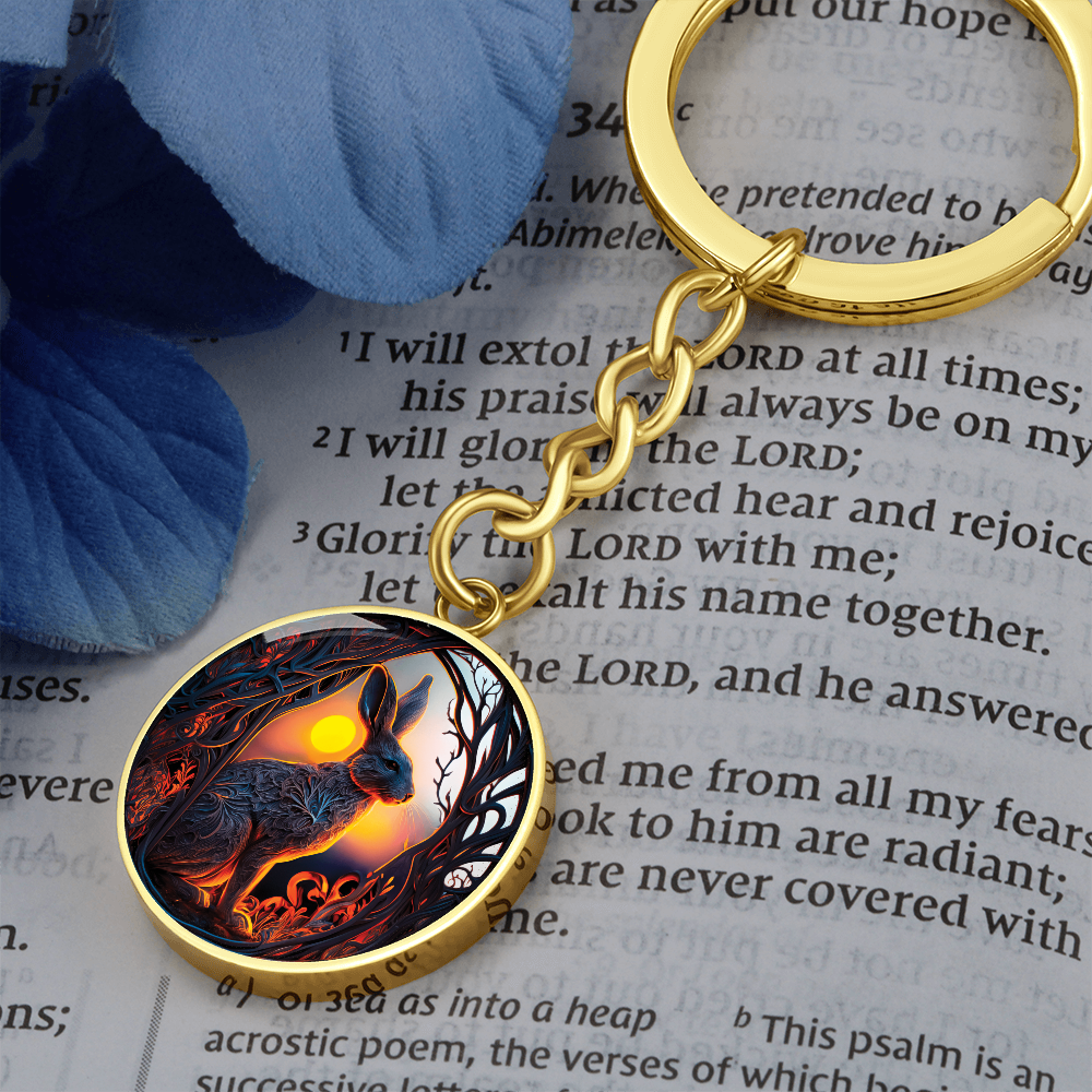 Rabbit Keychain - Chinese Zodiac Animal Pendant Jewelry