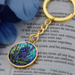 Larkspur Keychain