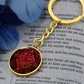 Red Celtic Knot Keychain - Romantic Pendant Jewelry
