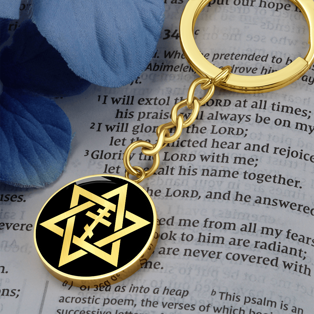 Star of David & Orthodox Cross Keychain