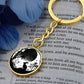 Moon and Rabbit Keychain