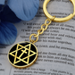 Magen Cross Keychain, Meaningful Symbol of Faith & Heritage