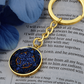 Blue Celtic Knot Keychain - Romantic Pendant Jewelry