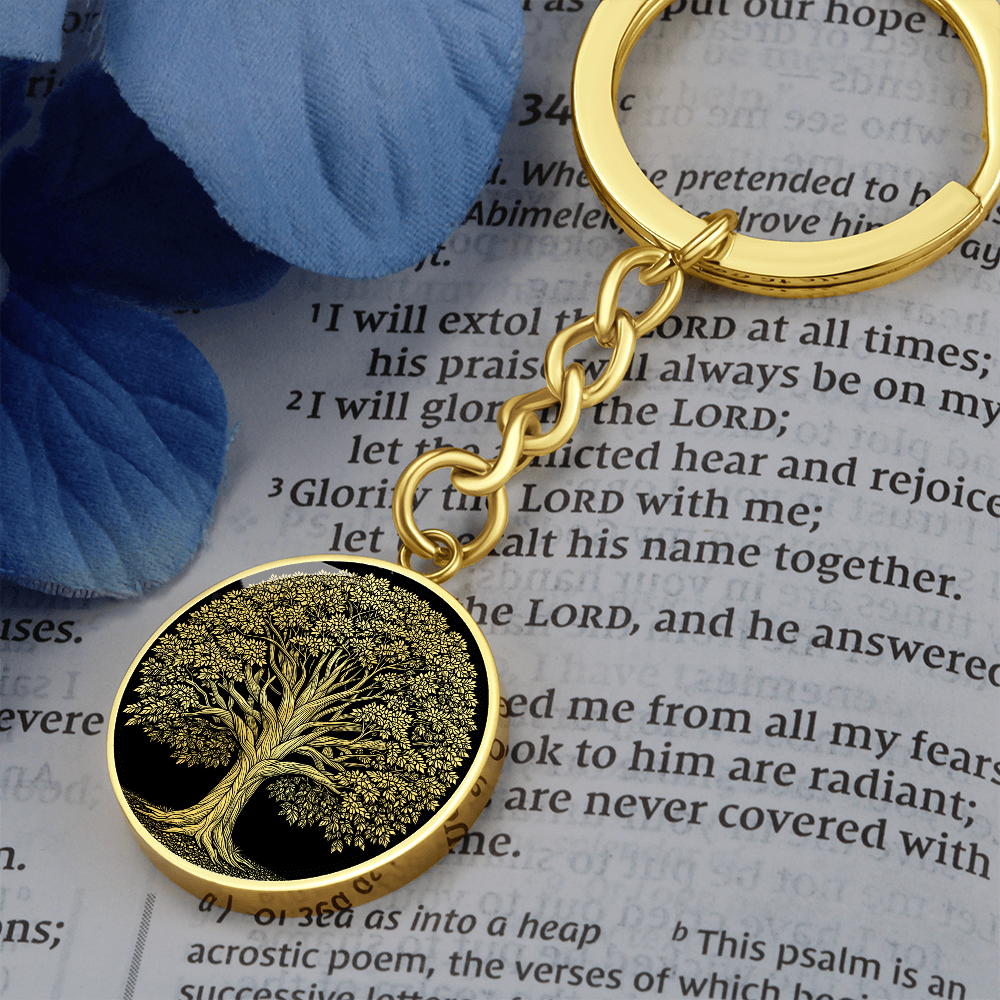 Oak Tree Keychain