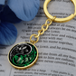 Lily of the Valley Keychain - May Yin Yang Birth Flower Jewelry