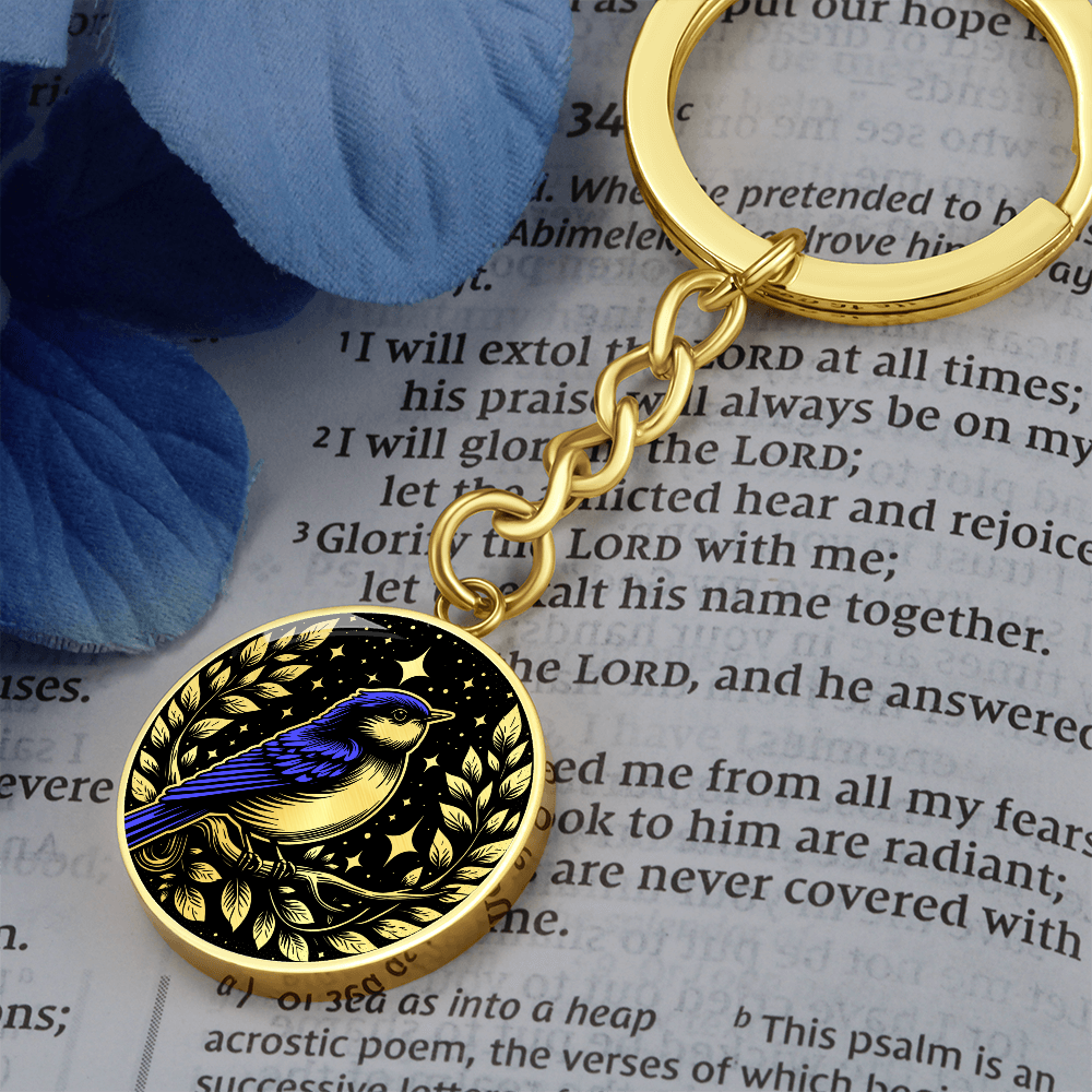 Eastern Bluebird Keychain