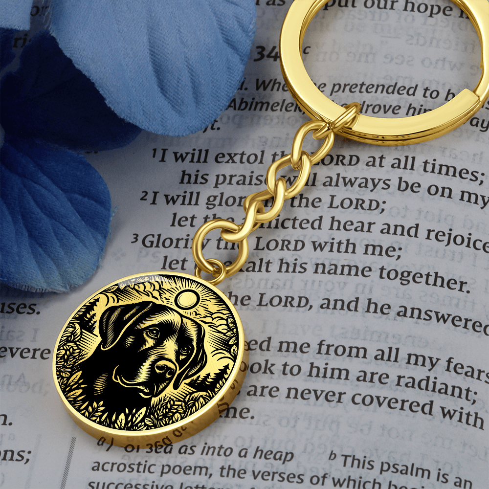 Labrador Retriever Memorial Keychain