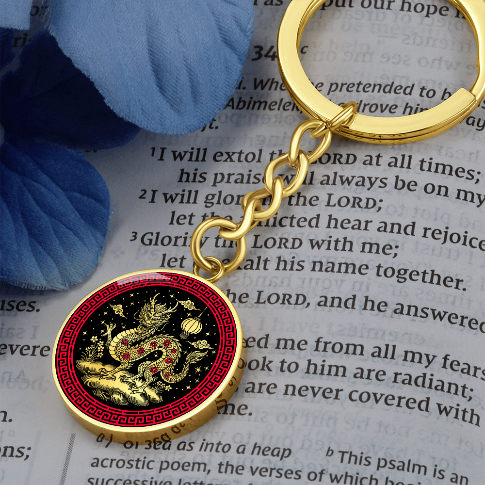 Dragon Keychain - Chinese Zodiac Charm Pendant