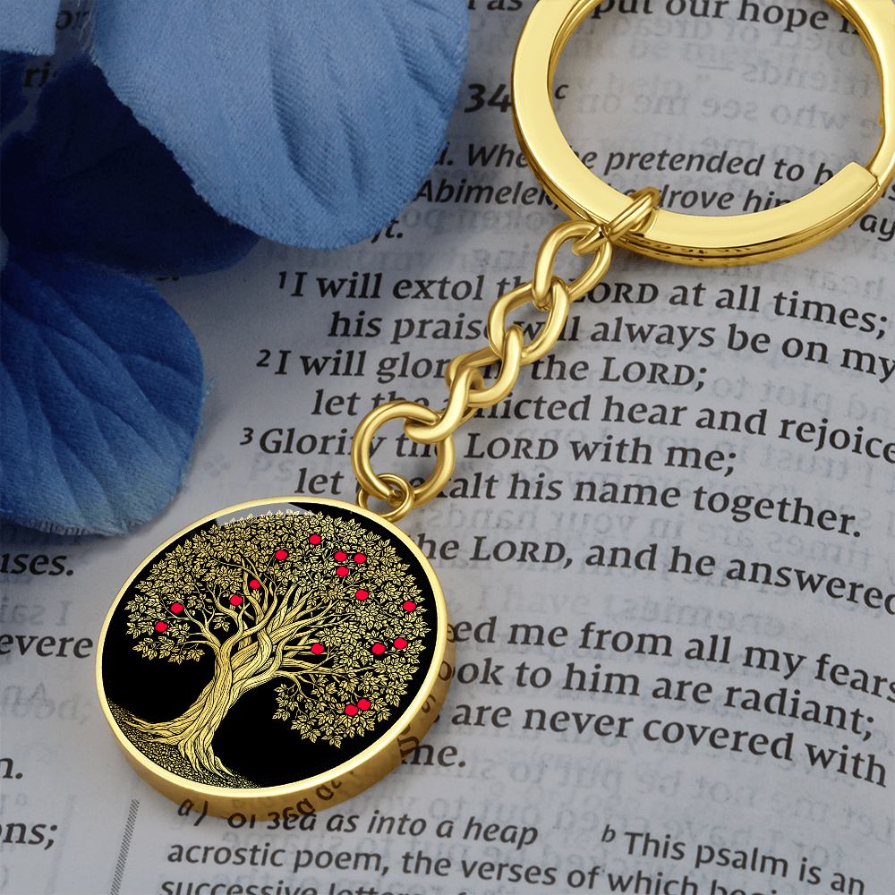 Apple Tree Keychain - Symbolic Jewelry