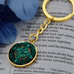 Teal Celtic Knot Keychain - Romantic Pendant Jewelry